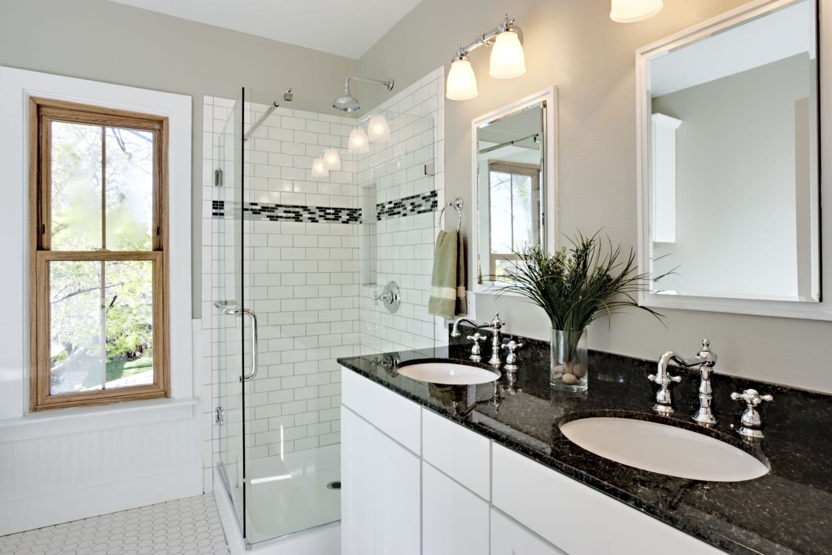 Bright White Remodel Bathroom.