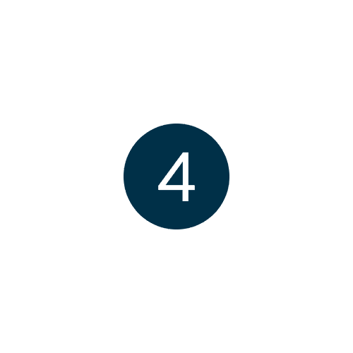 The number "4" inside a blue circle.